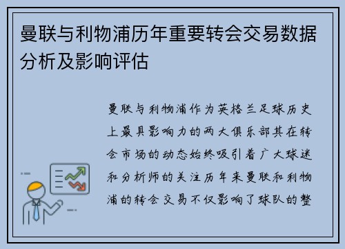 曼联与利物浦历年重要转会交易数据分析及影响评估